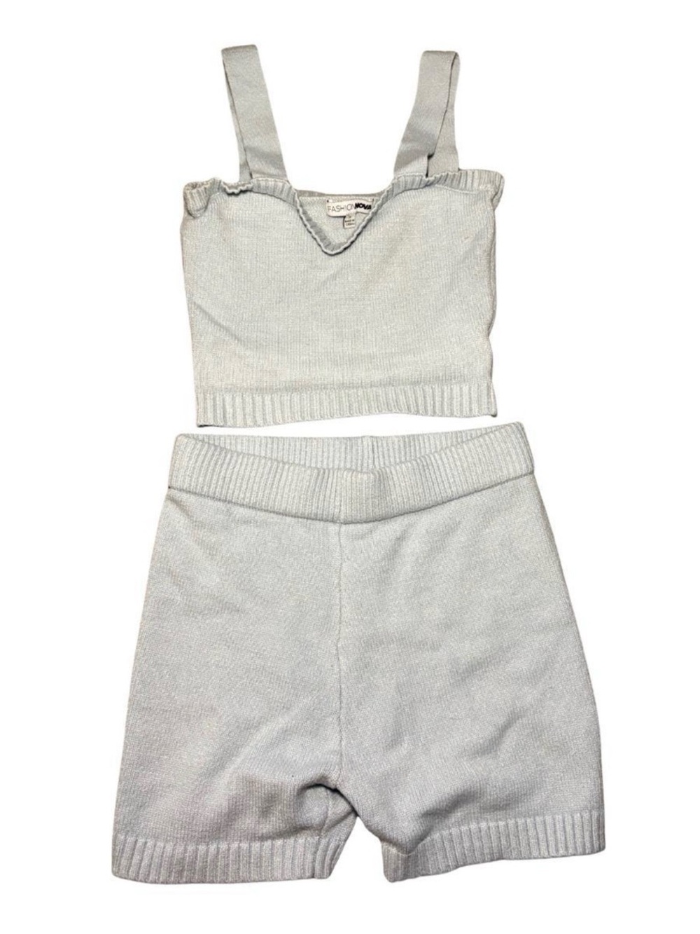 Forever 21 Mint Blue Knit Short Set